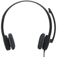 Слушалки LOGITECH H151 , С кабел, Микрофон, 3.5 мм, Черен