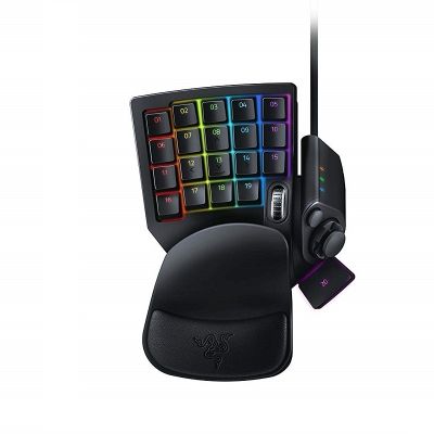 Razer Tartarus V2, Mecha-Membrane Technology, 32 fully programmable keys, Unlimited macro lengths, 1000Hz Ultrapolling, Ergonomic palm rest, Razer Chroma, Full anti-ghosting