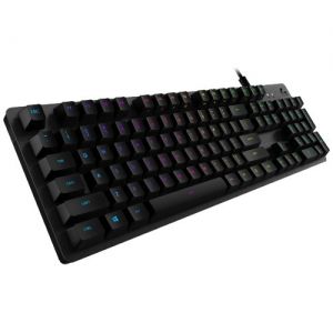 Геймърска клавиатура LOGITECH G512 CARBON (920-008946), RGB Mechanical , GX Blue Switch, USB, Black 