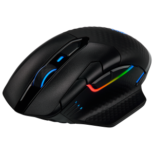 Геймърска мишка Corsair Dark Core RGB Pro (CH-9315411-EU), Wireless with SLIPSTREAM, 8 бутона, 3 профилa, RGB LED, 18 000 dpi, Wireless & USB, Black