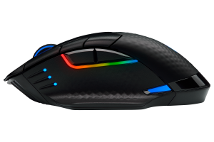 Геймърска мишка Corsair Dark Core RGB Pro (CH-9315411-EU), Wireless with SLIPSTREAM, 8 бутона, 3 профилa, RGB LED, 18 000 dpi, Wireless & USB, Black
