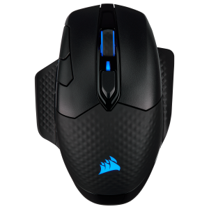 Геймърска мишка Corsair Dark Core RGB Pro (CH-9315411-EU), Wireless with SLIPSTREAM, 8 бутона, 3 профилa, RGB LED, 18 000 dpi, Wireless & USB, Black