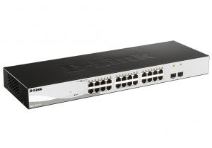 Суич D-Link DGS-1210-26 , 26-Port Gigabit Smart Switch with 2 SFP ports