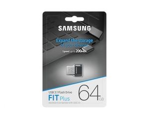 USB памет 64GB Samsung  FIT Plus , USB 3.1, Gray 