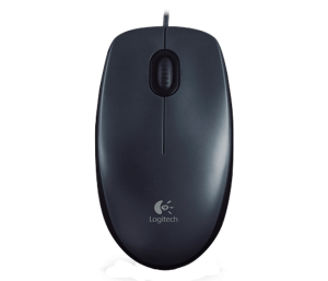 Мишка Logitech M90 , С кабел, USB, Black - 910-001793