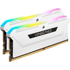 Памет Corsair 32GB DDR4, 3200MHz (2x16GB), Vengeance RGB PRO SL, White