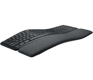 Клавиатура LOGITECH ERGO K860 (920-010108), Wireless/Bluetooth, US INTL, Central, Graphite