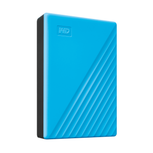 Външен диск 4TB WD MyPassport (WDBPKJ0040BBL-WESN), 2.5", USB 3.2, Sky Blue 