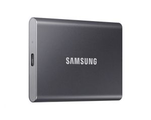 Външно SSD 2TB Samsung T7 (MU-PC2T0T/WW), PCIe NVMe, USB 3.2, Grey