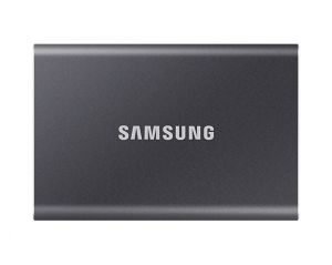 Външно SSD 2TB Samsung T7 (MU-PC2T0T/WW), PCIe NVMe, USB 3.2, Grey