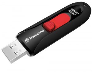 USB памет 64GB TRANSCEND JetFlash 590 (TS64GJF590K), USB 2.0, Black