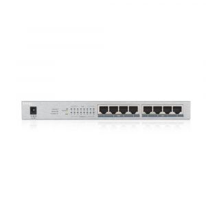 Суич ZyXEL GS1008-HP, 8 Port Gigabit PoE+ unmanaged desktop Switch, 8 x PoE, 60 Watt