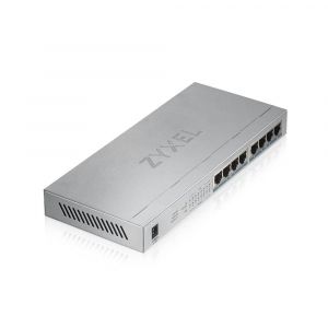 Суич ZyXEL GS1008-HP, 8 Port Gigabit PoE+ unmanaged desktop Switch, 8 x PoE, 60 Watt