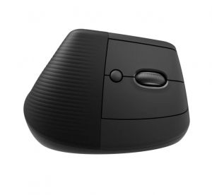 Вертикална безжична мишка LOGITECH Lift (910-006473), Wireless/Bluetooth, 4000DPI, USB, Graphite 