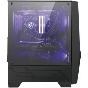 Кутия MSI MAG FORGE 100M, Mid-Tower, RGB Hub, Tempered Glass