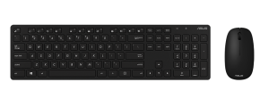 Безжична клавиатура + мишка ASUS W5000 , Wireless 2.4GHz, USB Dongle, Black