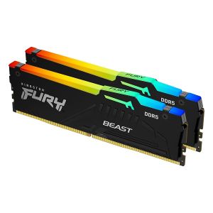 Памет KINGSTON 64GB DDR5 6000MHz (2x32GB) FURY Beast DDR5 RGB