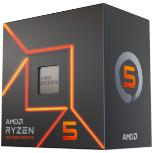 Процесор AMD Ryzen 5 7600 ( 3.8GHz up to 5.1GHz, 6 ядра, AM5) Box with Wraith Stealth Cooler and Radeon Graphics
