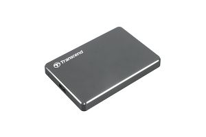 Външен диск 1TB TRANSCEND StoreJet 25C3N (TS1TSJ25C3N), 2.5", USB 3.1, Iron Gray