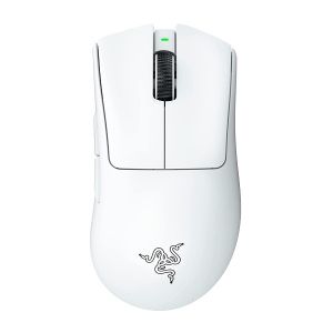 Безжична геймърска мишка RAZER DeathAdder V3 Pro (RZ01-04630200-R3G1), Wireless, 30000DPI, White Edition
