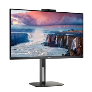 Монитор AOC 24V5CW/BK, 23.8" IPS, FullHD (1920x1080) 75Hz, 16:9, 1ms, 300cd m/2, 1000:1, AMD FreeSync, Speaker 2x5W, Webcam 2MP, 2xHDMI, DP, USB-C, USB hub, Black