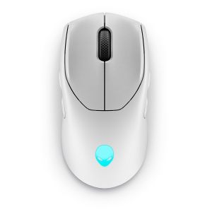 Безжична геймърска мишка DELL Alienware AW720M (545-BBDO), Tri-Mode Wireless, Bluetooth, 26000 DPI, USB-C, Lunar light
