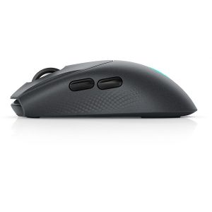 Безжична геймърска мишка DELL Alienware AW720M (545-BBDN), Tri-Mode Wireless, Bluetooth, 26000 DPI, USB-C, Dark Side of the Moon