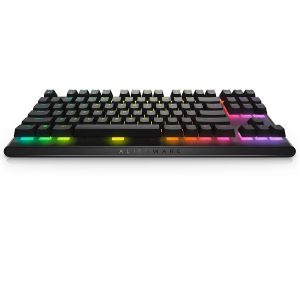 Геймърска клавиатура DELL Alienware AW420K , Mechanical, Tenkeyless, Cherry MX Red, RGB, USB, Dark Side of the Moon
