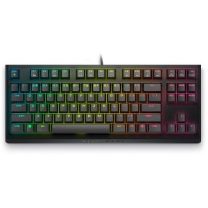 Геймърска клавиатура DELL Alienware AW420K , Mechanical, Tenkeyless, Cherry MX Red, RGB, USB, Dark Side of the Moon