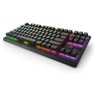Геймърска клавиатура DELL Alienware AW420K , Mechanical, Tenkeyless, Cherry MX Red, RGB, USB, Dark Side of the Moon