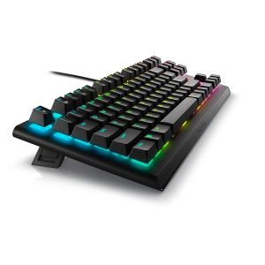 Геймърска клавиатура DELL Alienware AW420K , Mechanical, Tenkeyless, Cherry MX Red, RGB, USB, Dark Side of the Moon