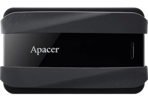 Външен диск 1TB APACER AC533 (AP1TBAC533B-1), 2.5" SATA, USB 3.2 Gen 1, Jet black