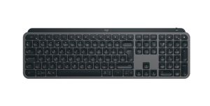 Безжична клавиатура LOGITECH MX Keys S (920-011587), Bluetooth, Rechargeable Li-Po 1500 mAh, USB-C, Graphite