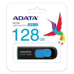 USB памет 128GB ADATA UV128, USB 3.2 Gen 1, Black/Blue