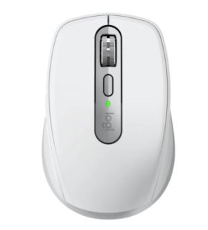 Безжична мишка LOGITECH MX Anywhere 3S (910-006930), Bluetooth/Wireless, Laser, 8000 DPI, Rechargeable Battery 500 mAh, Pale Grey