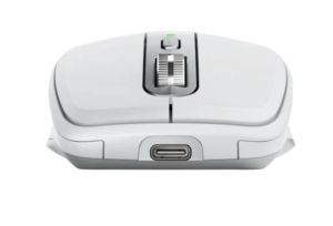 Безжична мишка LOGITECH MX Anywhere 3S (910-006930), Bluetooth/Wireless, Laser, 8000 DPI, Rechargeable Battery 500 mAh, Pale Grey