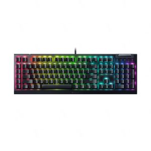 Геймърска клавиатура RAZER BlackWidow V4 X - Green Switch - US (RZ03-04700100-R3M1), Mechanical Green Switches, Razer Chroma™ RGB, USB, US Layout, Black