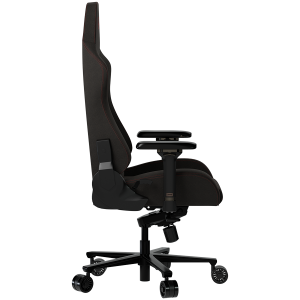 Геймърски стол LORGAR Ace 422 (LRG-CHR422BR), Gaming chair, Anti-stain durable fabric, 1.8 mm metal frame, multiblock mechanism, 4D armrests, 5 Star aluminium base, Class-4 gas lift, 75mm PU casters, Black + red