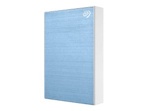 Външен диск 1TB SEAGATE One Touch with Password (STKY1000402), 2.5", USB 3.0, Light blue
