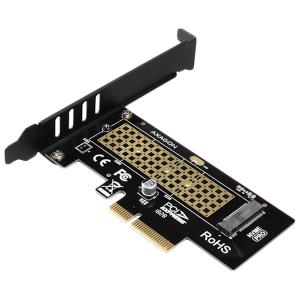Адаптер за SSD AXAGON PCEM2-N , PCI-E 3.0 4x - M.2 SSD NVMe, up to 80mm SSD