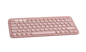 Безжична клавиатура LOGITECH Pebble Keys 2 K380s (920-011853), Bluetooth, US International, Tonal Rose