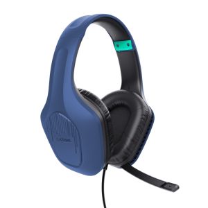 Геймърски слушалки TRUST GXT 415B ZIROX, Headset PC, 3.5мм, Blue