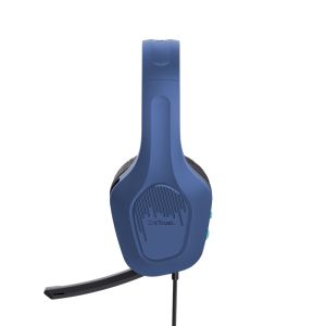 Геймърски слушалки TRUST GXT 415B ZIROX, Headset PC, 3.5мм, Blue