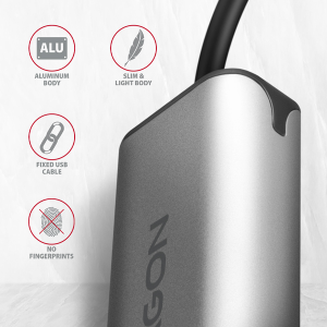 Адаптер AXAGON ADE-25R , USB - Ethernet adapter, SuperSpeed USB-A 2.5 gigabit ethernet, USB-A 3.2 Gen 1 2.5 Gigabit Ethernet 10/100/1000/2500 Mbit adapter with automatic installation.