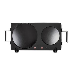 Двоен инфрачервен котлон FIRST AUSTRIA FA-5096-6, 2500W, Термостат, Дръжки, Черен