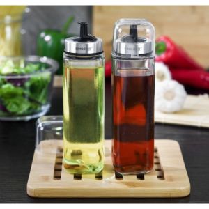 Комплект оливерници KINGHOFF KH 1645, За олио и оцет, 270 мл, Защита от влага, Стъкло