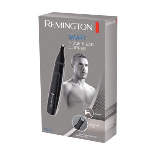 Тример за нос и уши REMINGTON NE3150 Smart, Стоманени остриета, Миещ се, Черен