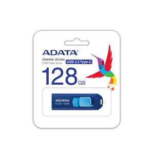 USB памет 128GB ADATA UC300, USB Type-C USB 3.2 Gen1, Navy Blue / Blue - ACHO-UC300-128G-RNB/BU