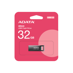 USB памет 32GB ADATA UR340, USB 3.2 Gen1, Metal, Black - AROY-UR340-32GBK