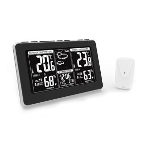 Метеорологична станция ADLER AD 1175, Прогноза за времето, Календар, Влагомер, Часовник, LCD екран, Сребрист